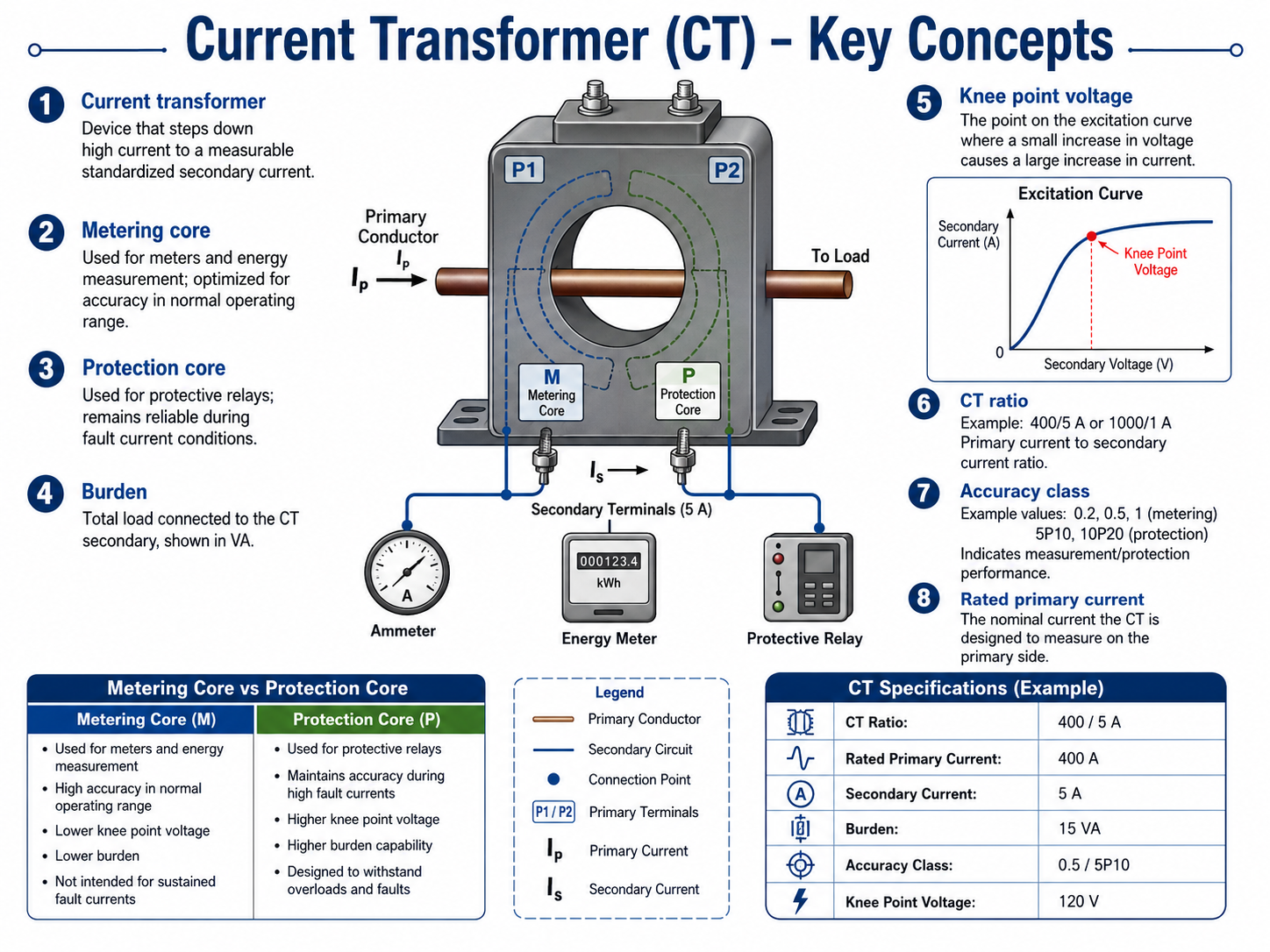 Current Transformer(CT): Ratio, Core Type and Applications - Power Synchro