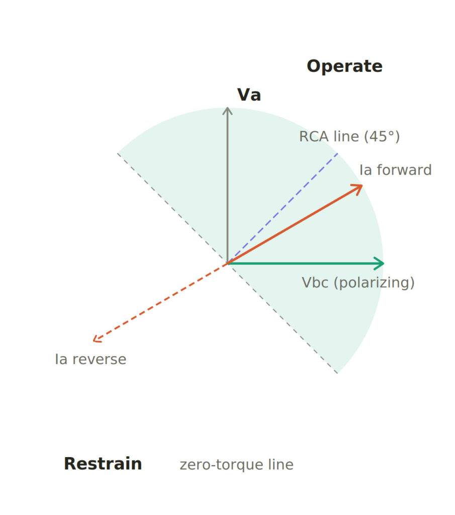 quadrature connection phasor